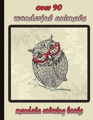 over 90 wonderful animals mandala coloring books