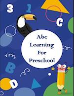 Abc Learning For Preschool