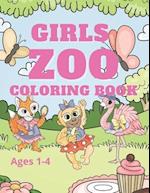 Zoo Coloring Book: Girls Ages1-4 