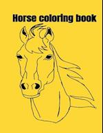 Horse coloring book