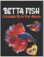 Betta Fish Coloring Book for Adults