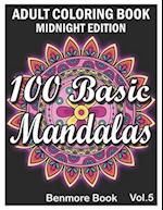 100 Basic Mandalas Midnight Edition