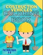 Costruction Vehicles Coloring Book