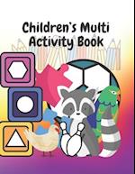 Children's Multi Activity Book: Colouring & Games 