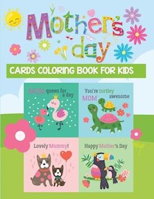 mothers day card coloring book for kids