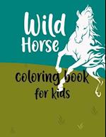 Wild Horses Coloring Book for kids