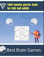 1000 sudoku puzzles book for kids and adults