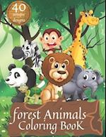 Forest Animals Coloring Book