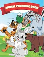 Kids Animal Coloring Book For Kids Aged 3-8 : avtivity book fot kids ,70 pages : Kids Animal Coloring Book For Kids Aged 3-8 : avtivity book fot kids 