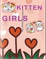 kitten coloring book for girls