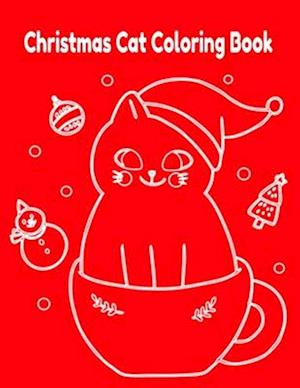 Christmas Cat Coloring Book