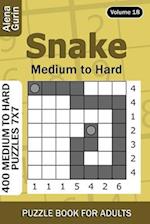 Snake puzzle book for Adults