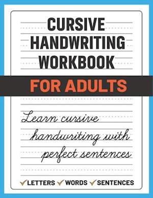 Cursive Handwriting Workbook for Adults