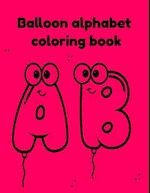 Balloon alphabet coloring book