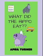 what did the hippo eat? 