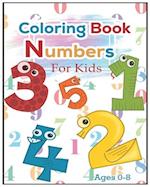 coloring book number for kids ages 0-8