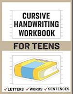 Cursive Handwriting Workbook for Teens