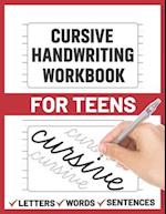 Cursive Handwriting Workbook for Teens