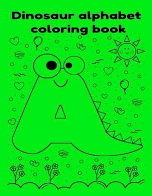 Dinosaur alphabet coloring book