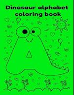 Dinosaur alphabet coloring book