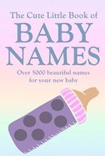 The Cute Little Book of Baby Names: A comprehensive collection of the most beautiful baby names for boys and girls - Great Pregnancy Gift 