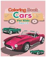 Coloring book Cars for kids Ages 0-8