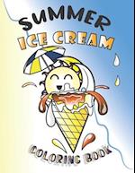 Summer Ice Cream Coloring Book