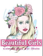 Beautiful Girls Coloring Book For Adults