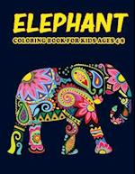 Elephant Coloring Book for Kids Ages 4-8