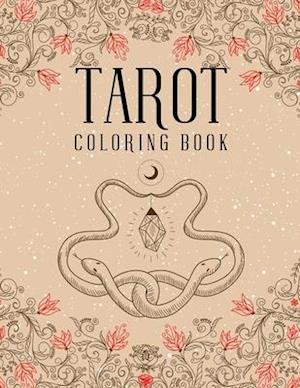 Tarot Coloring Book: Magic Witch Cards Shadows Coloring Book