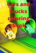 Cars and trucks coloring Book
