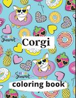 Corgi coloring book: A coloring book for adults and kids amazing Corgi image design paperback 