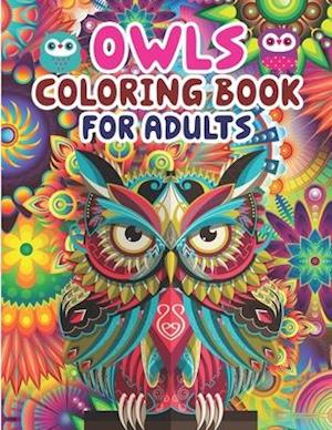 Owls Coloring Book For Adults