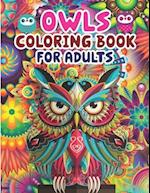 Owls Coloring Book For Adults