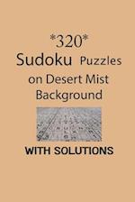 320 Sudoku Puzzles on Desert Mist background with solutions