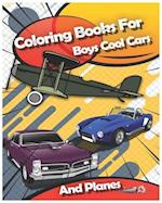 Coloring Books For Boys Cool Cars And Planes