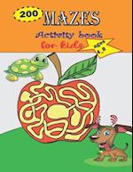 200 MAZES Activity book for Kids ages 4_8
