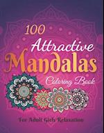 100 Attractive Mandalas Coloring book