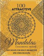 Coloring Book For Adult Girls With 100 Attractive Mandalas