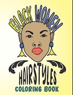 Black Women Hairstyles Coloring Book