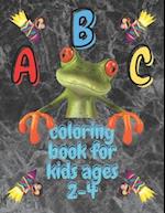 Abc coloring book for kids ages 2-4