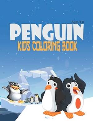 Penguin Kids Coloring Book ages 4-8