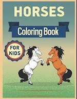 Horses Coloring Book for Kids