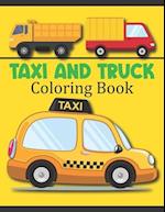 Taxi And Truck Coloring Book