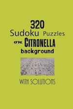 320 Sudoku Puzzles on Citronella background with solutions