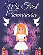 My First Communion: Christian Coloring Book For Kids , Toddlers | Include Bible Verses 