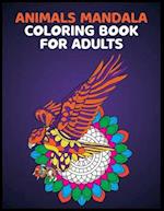 Animals Mandala Coloring Books for Adults