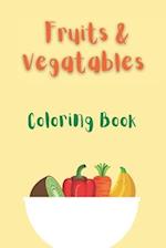 Fruit & Vegetable Coloring Book