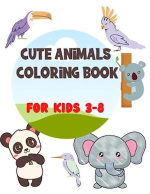 Cute Animals Coloring Book