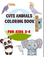 Cute Animals Coloring Book